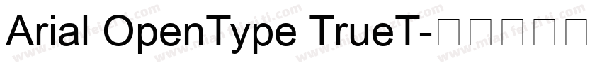 Arial OpenType TrueT字体转换